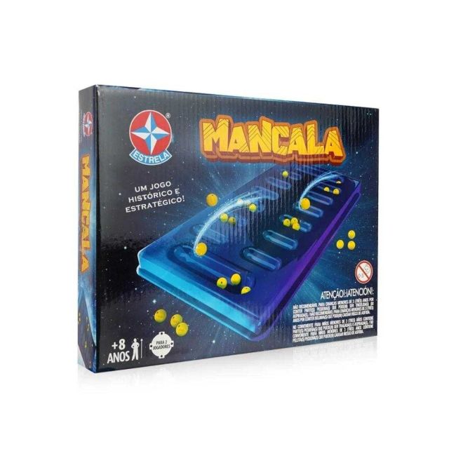 Jogo Mancala Lógica e Estratégia Tabuleiro Educativo Estrela
