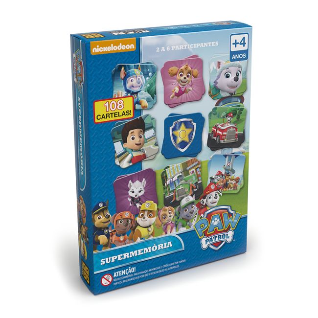 Jogo Super Memória Patrulha Canina Grow