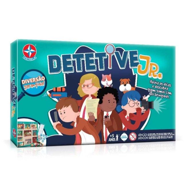 Jogo Tabuleiro Infantil Detetive Junior Estrela