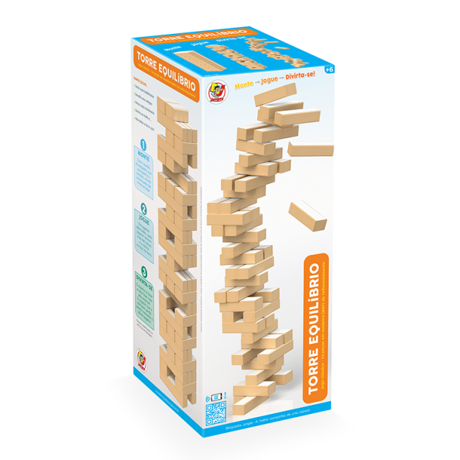 Jogo Torre Equilíbrio em Madeira Junges