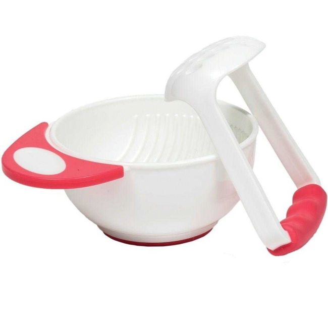 Kit Amassador para Papinha de Bebê Rosa Buba