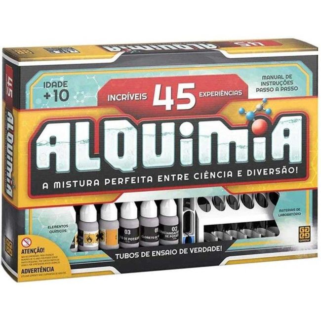Kit Experiências Didático Jogo Alquimia 45 Grow