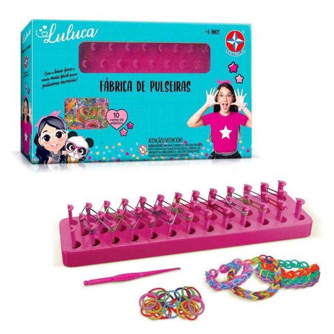 Kit Fábrica de Pulseiras Luluca Brinquedo Estrela