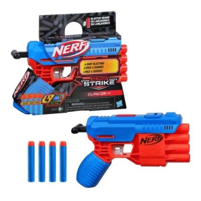 Lançador de Dardos Nerf Strike Fang Claw QS-4 Hasbro