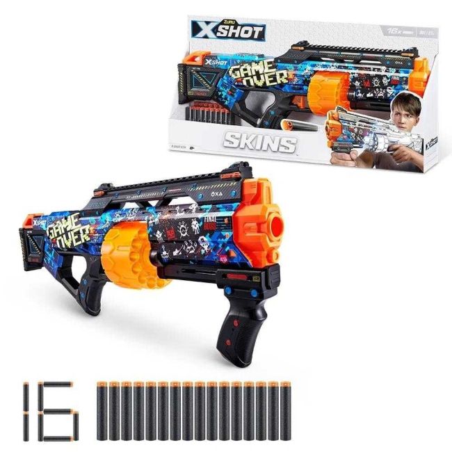 Lançador de Dardos X-Shot Zuru Skins Last Stand Game Over Candide
