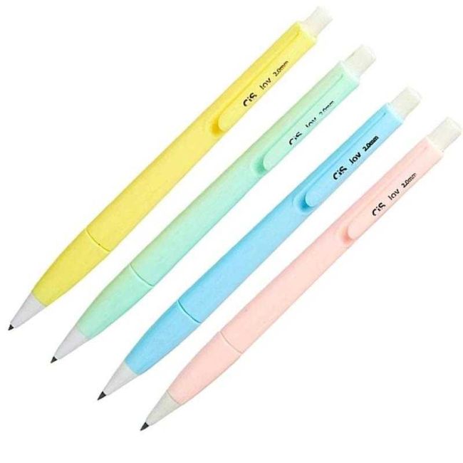 Lapiseira Joy 2.0mm com Apontador no Topo Cores Pastel Sortida Cis