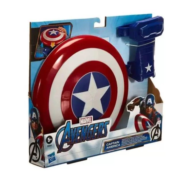 Luva e Escudo Magnético do Capitão América Marvel Avengers Hasbro