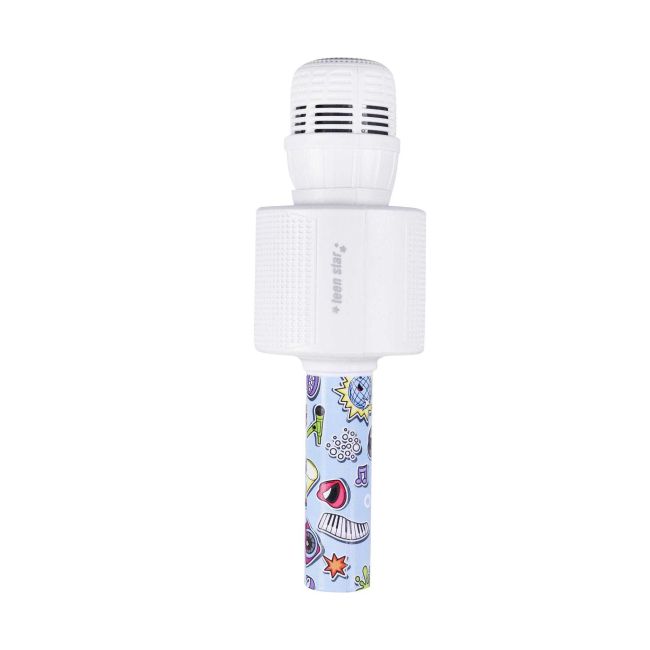 Microfone Bluetooth Branco Teen Star Oex
