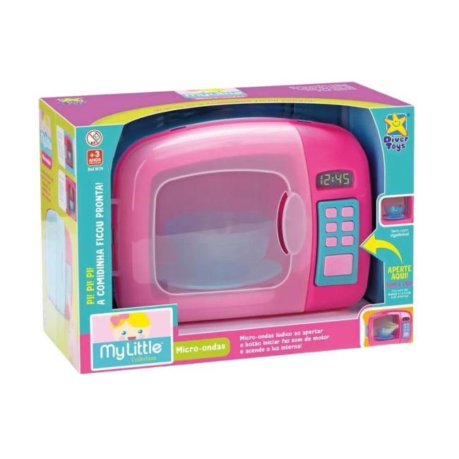 Microondas My Little Collection com Som e Luz Divertoys