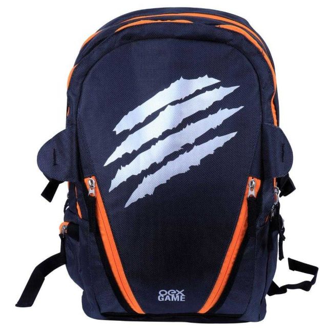 Mochila para Notebook Cinza e Laranja Oex Game