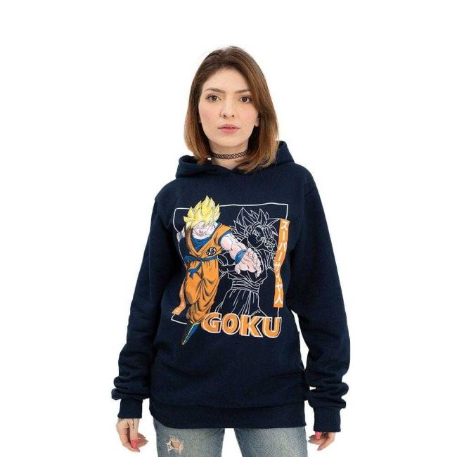 Moletom Goku Dragon Ball Azul Marinho PP Piticas