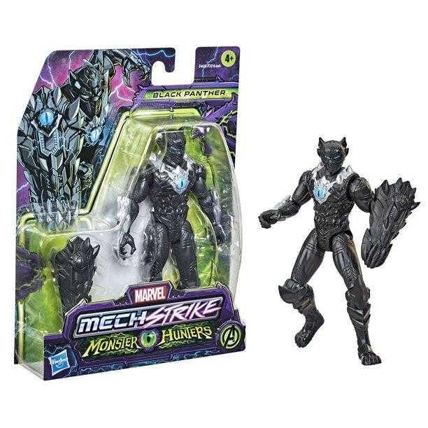 Monster Hunters Mech Strike Boneco Pantera Negra Marvel Hasbro