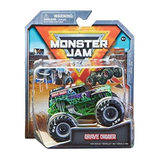 Monster Jam Grave Digger Gd Monster Truck em Metal 1:64 Sunny