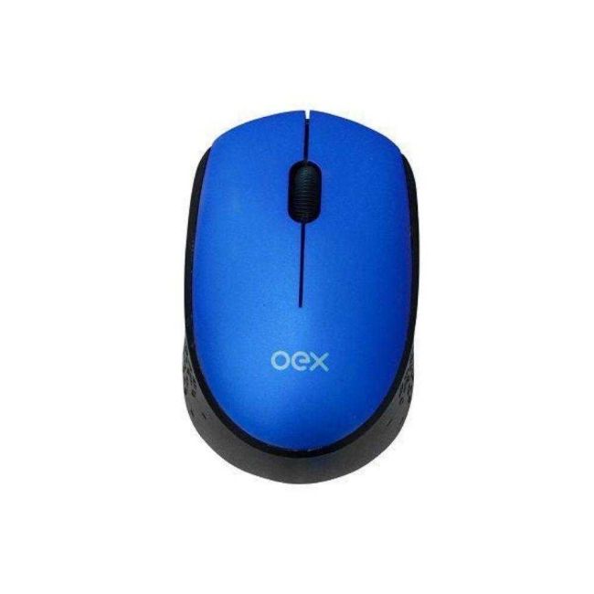 Mouse Cosy sem Fio com Sensor Óptico Wireless Usb Azul Oex