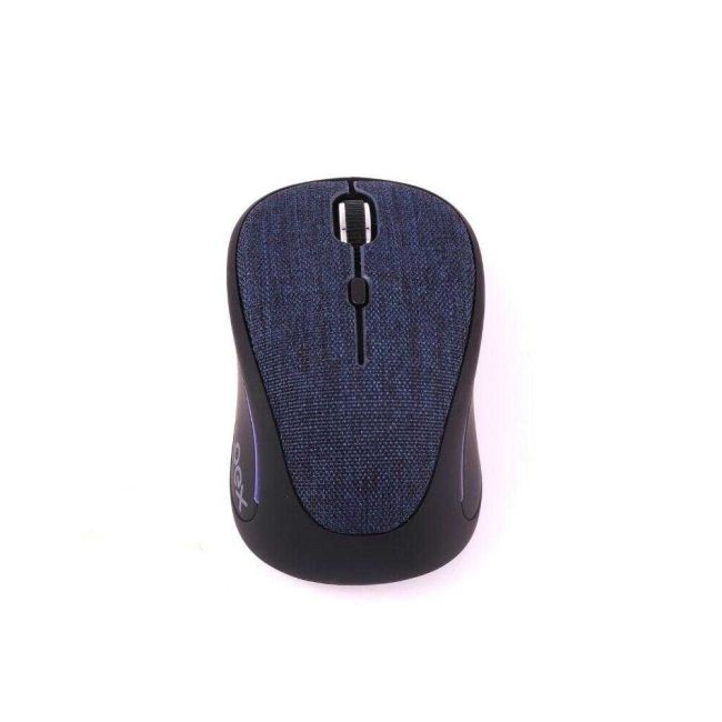 Mouse Óptico sem Fio Full Size Bluetooth Wireless USB Azul Oex