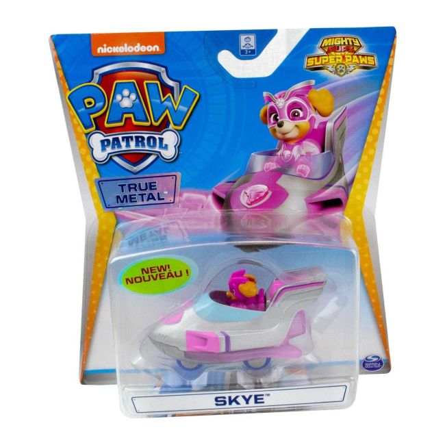 Patrulha Canina Skye Filhotes Poderosos Veiculo em Metal Sunny