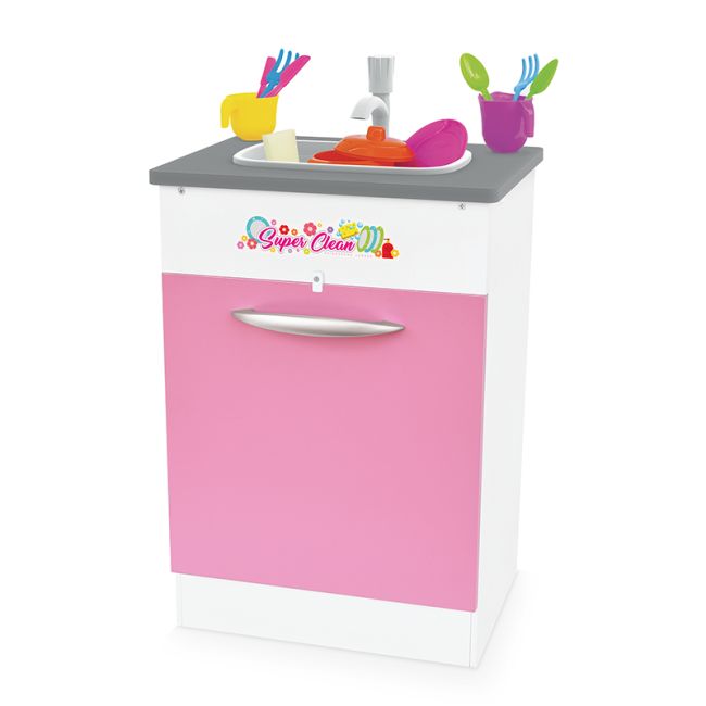 Pia Super Clean com Acessórios em Madeira Rosa Junges