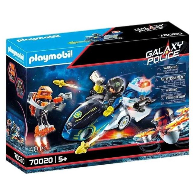 Playmobil Galaxy Police Moto da Polícia Galáctica 40 Peças 70020