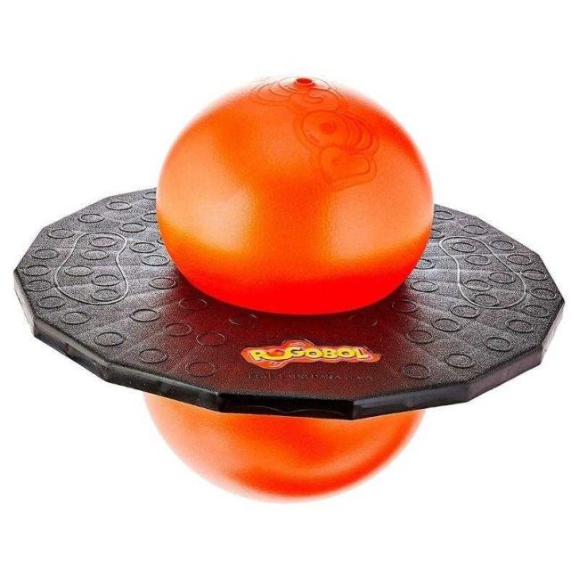 Pogobol Preto e Laranja Brinquedo Clássico Estrela