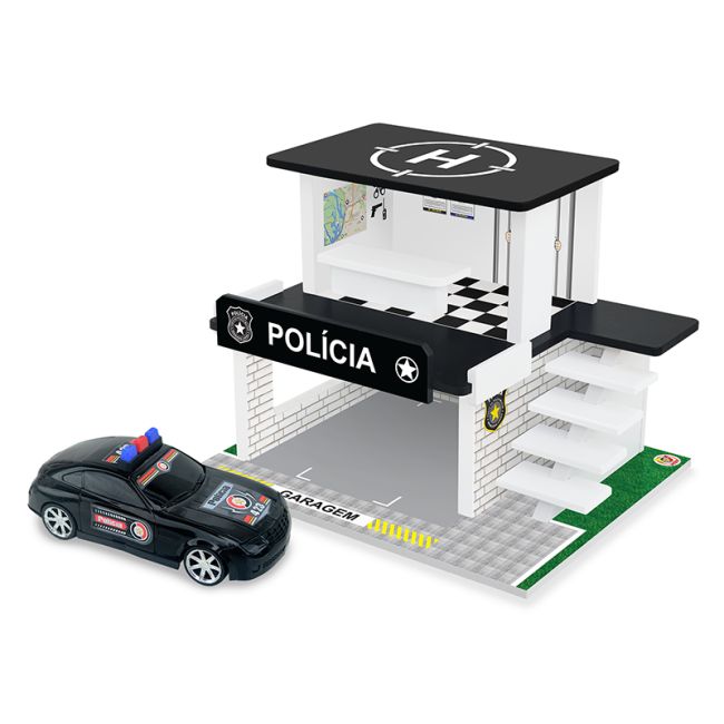 Posto Policial em Madeira Hot Wheels Junges
