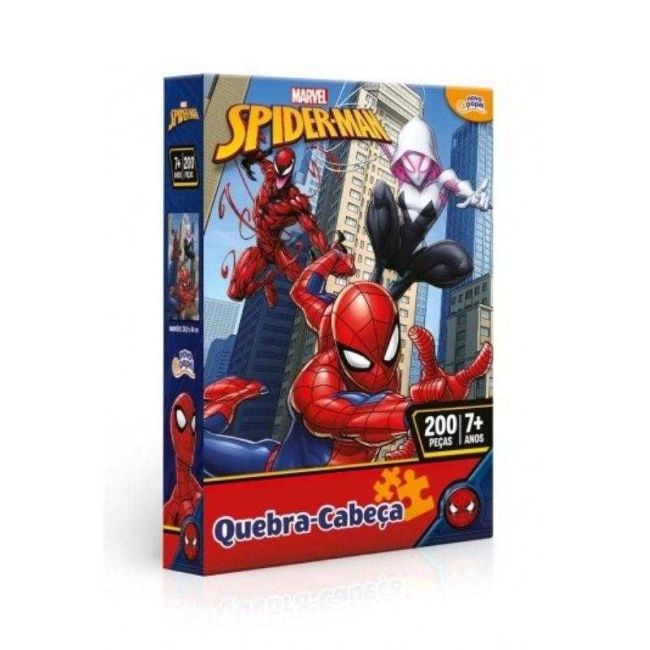 Quebra Cabeça 200 Peças Homem Aranha Novo Papel