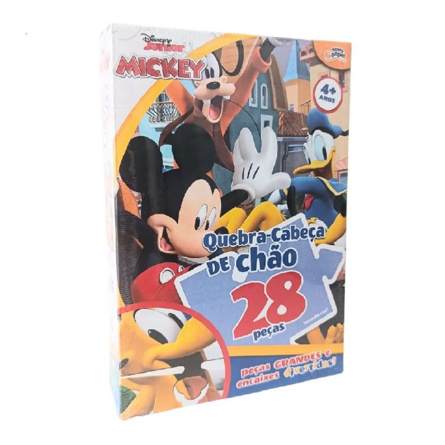 Quebra Cabeça Infantil Mickey Grandinho Disney 28 Peças Novo Papel