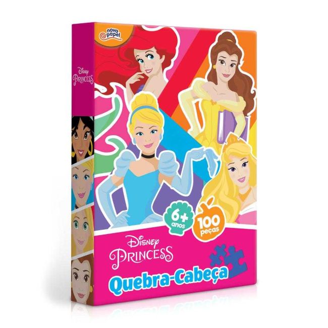 Quebra Cabeça Puzzle 100 Peças Princesas Disney Toyster