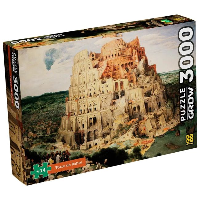 Quebra Cabeças 3000 Peças Torre De Babel Grow