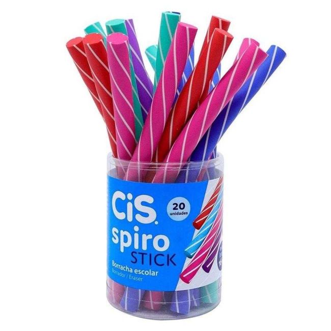 Refil para Caneta Borracha Spiro Stick Cor Sortida Cis
