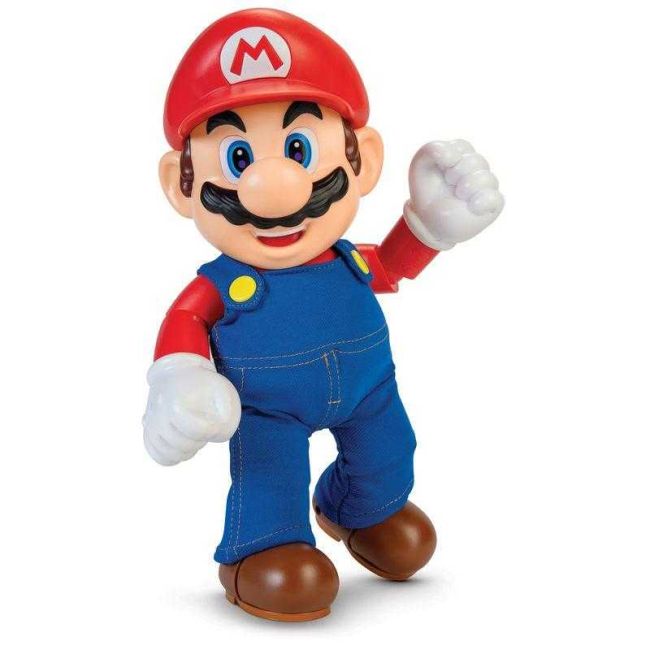 Super Mario Boneco Articulado 30cm com Som Candide