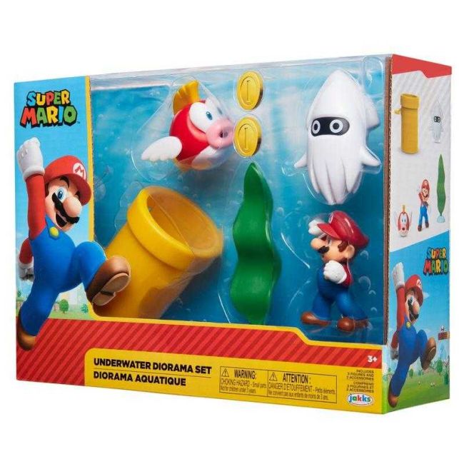 Super Mario Cenário do Mundo Aquático Candide