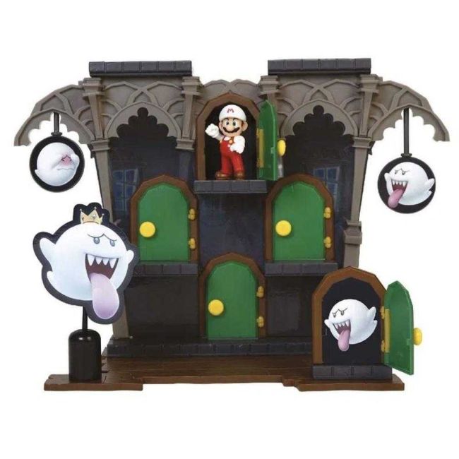 Super Mario Cenário Playset Deluxe Boo Mansion Candide