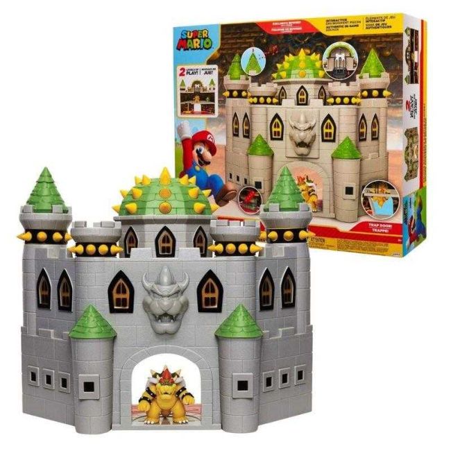 Super Mario Playset Castelo do Bowser com Boneco Exclusivo Candide