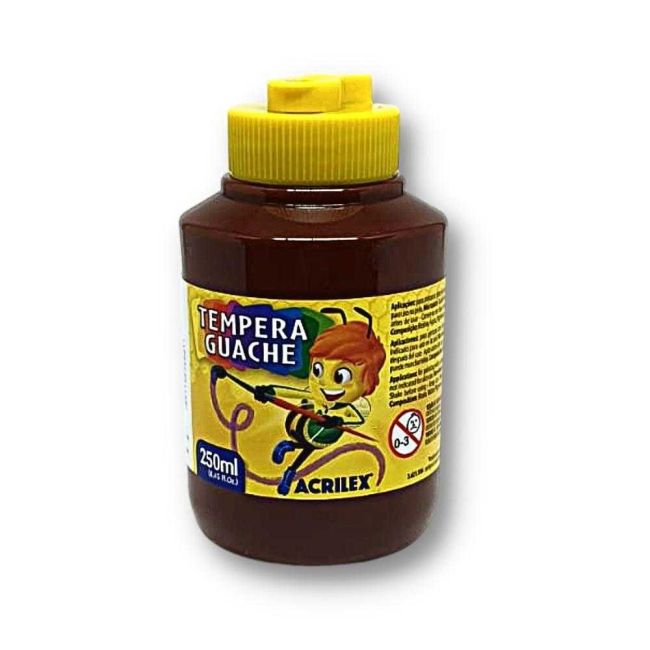 Tinta Guache Marrom 250ml Acrilex