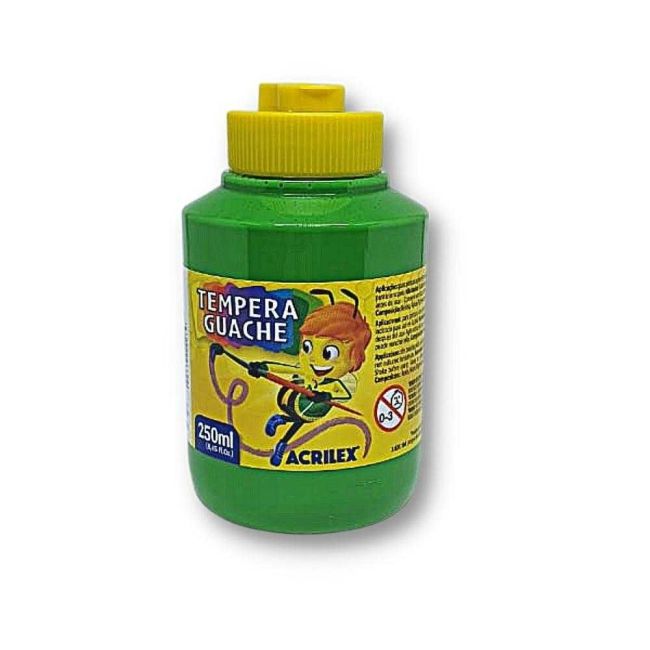 Tinta Guache Verde Folha 250ml Acrilex
