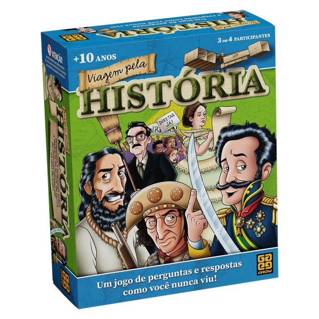 Viagem Pela História Jogo Tabuleiro Grow